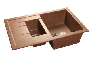 Мойка кухонная GranFest Терракот Quadro  Q-775 KL тер